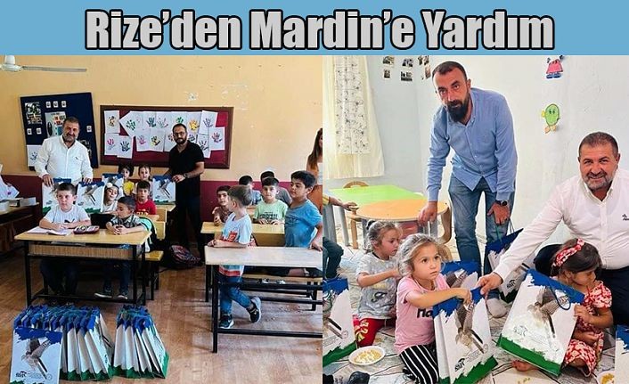 Rize’den Derik’e uzanan yardım eli