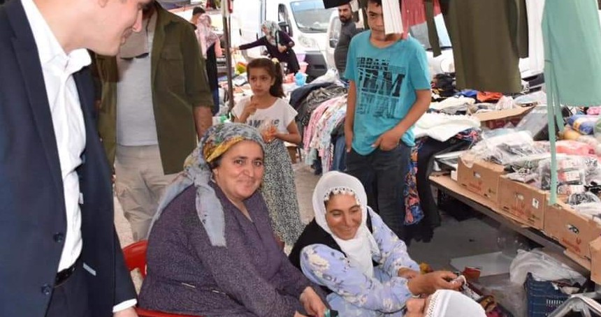 Kaymakam Çakır’dan pazar esnafına ziyaret