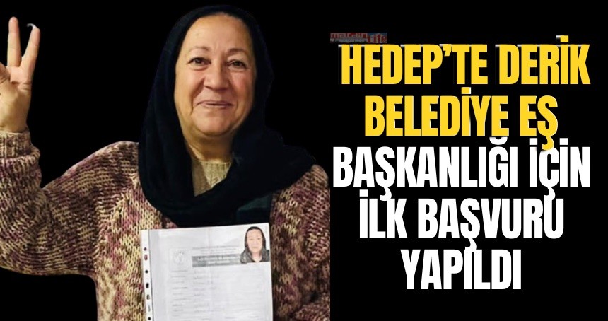 HEDEP’te Derik Belediye Eş Başkanlığı için ilk başvuru yapıldı