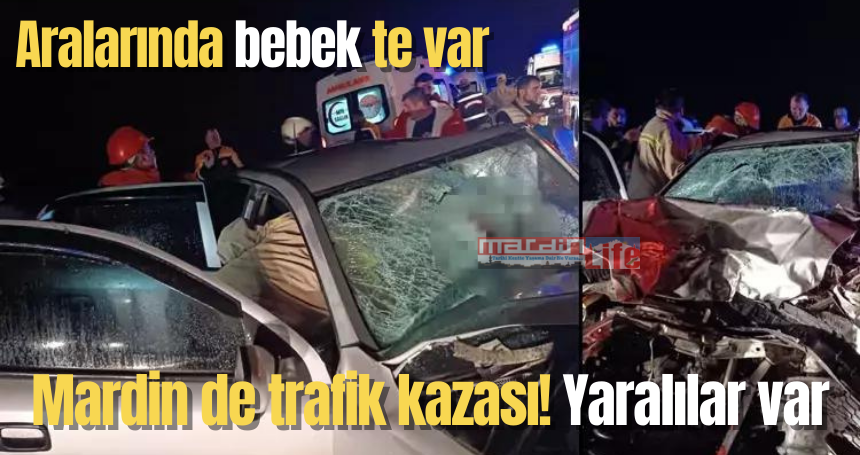 Derik’te trafik kazası! Yaralılar var