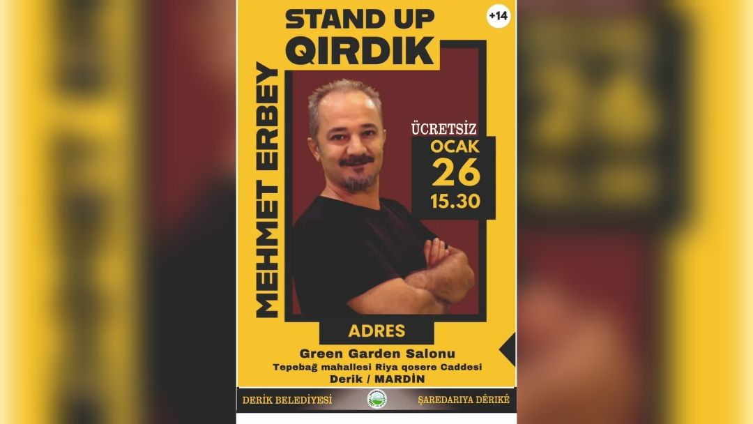 Derik Belediyesi’nden ücretsiz stund-up gösterisi