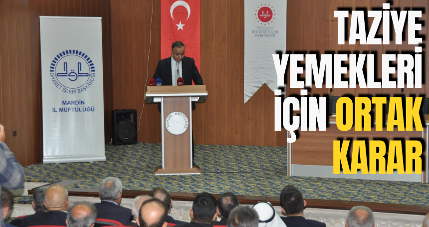 Taziye yemekleri için ortak karar