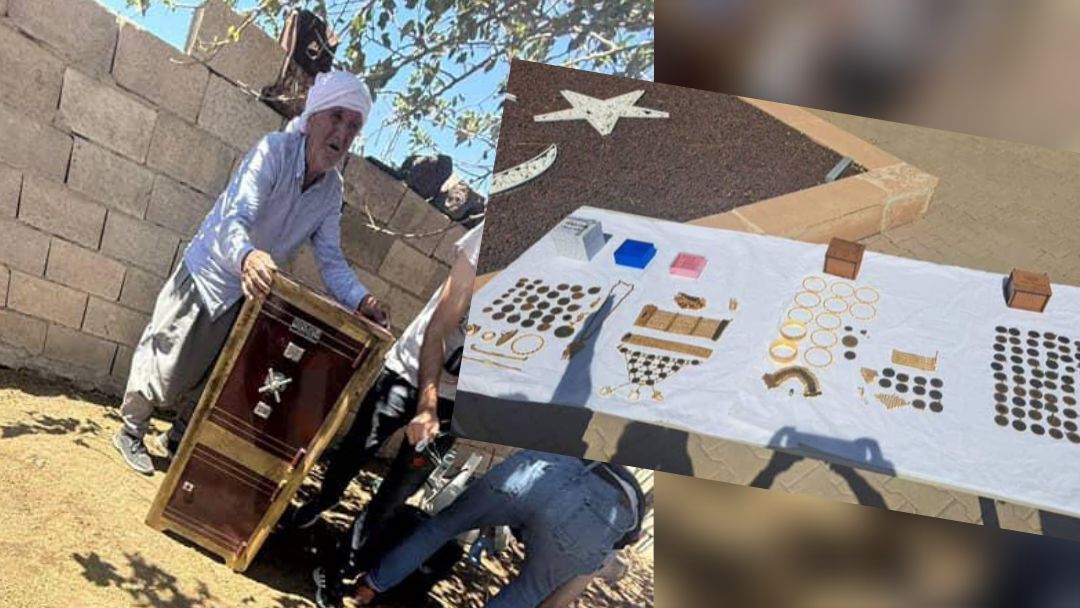 Derik’te içindeki altınlarla çalınan para kasası toprağa gömülü bulundu